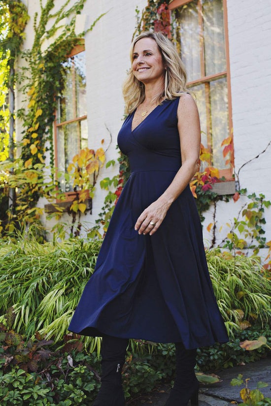 Abigail Dress - Midnight Blue