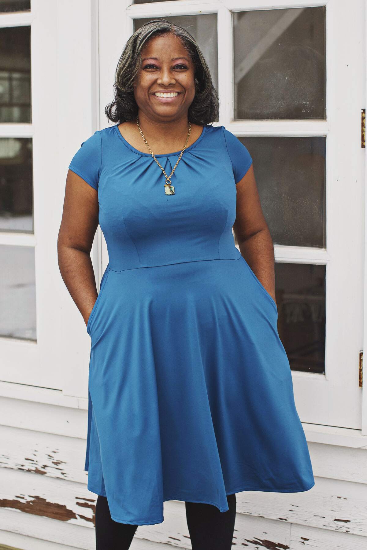 Carmen Dress - Deep Teal