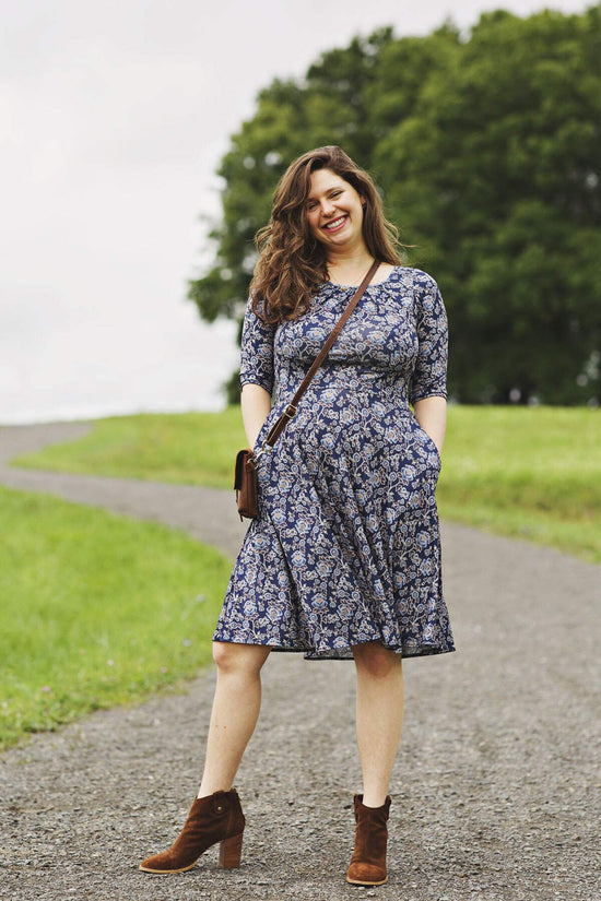 Carmen Dress - Floral Block