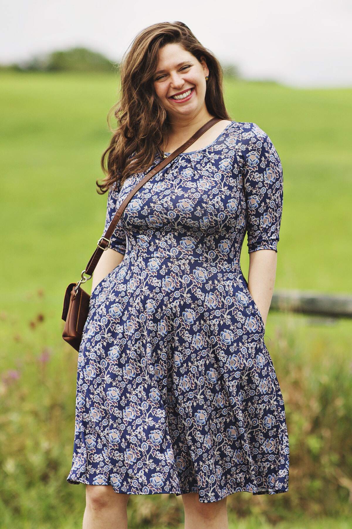 Carmen Dress - Floral Block