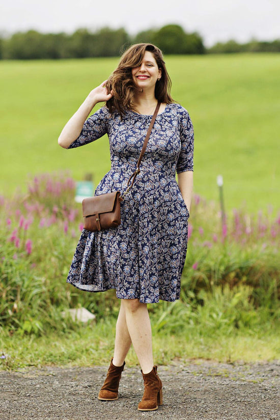 Carmen Dress - Floral Block