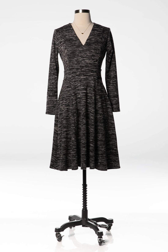 Cece Dress - Marled Charcoal Sweater Knit