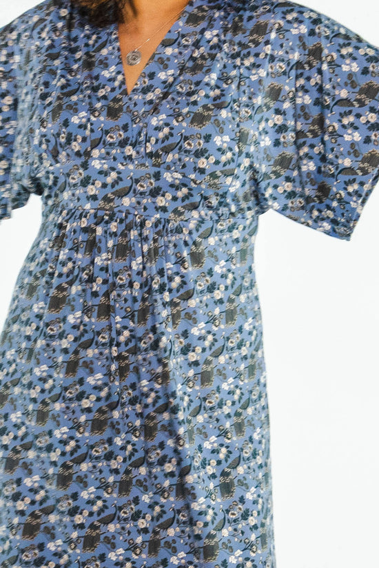 Dahlia Dress - Peacock Garden – karina dresses