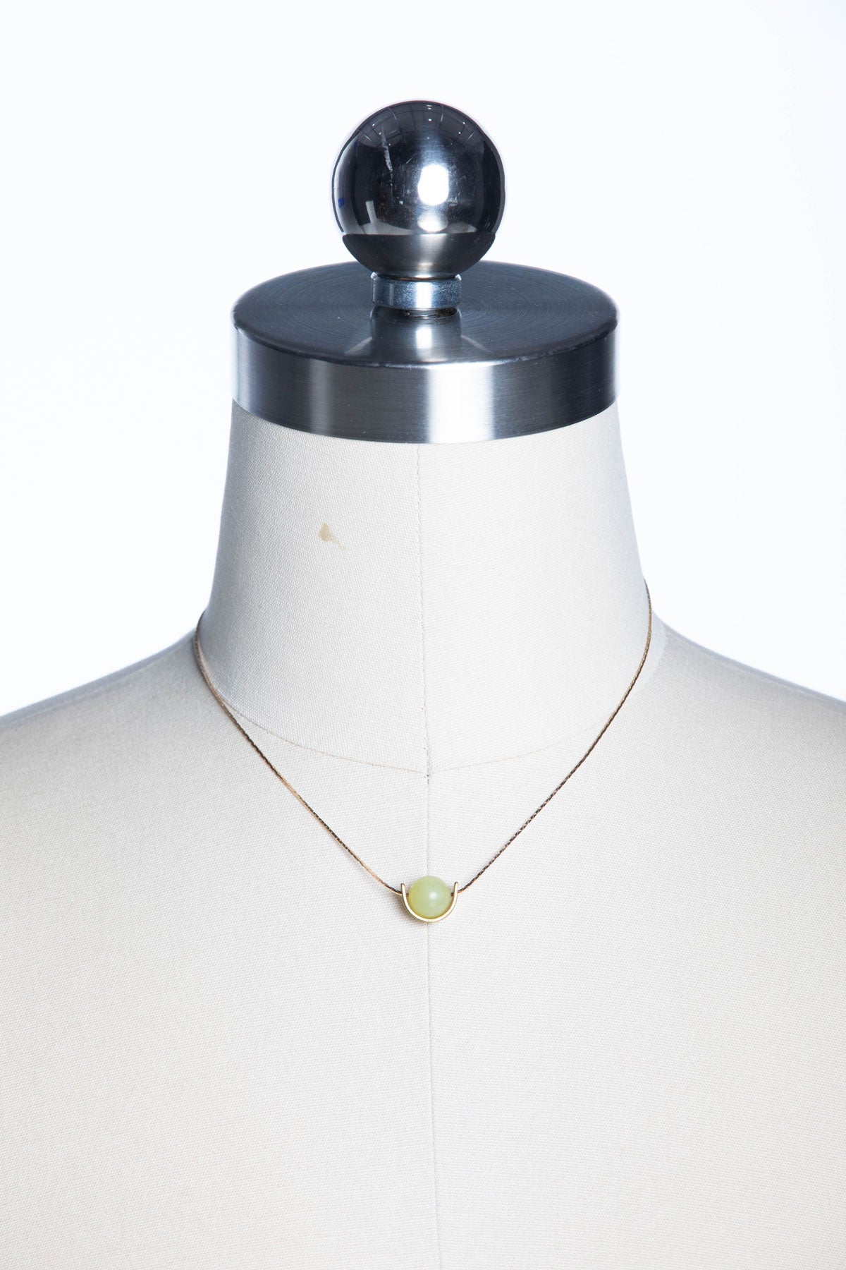 Eclipse Necklace (Olive Jade)