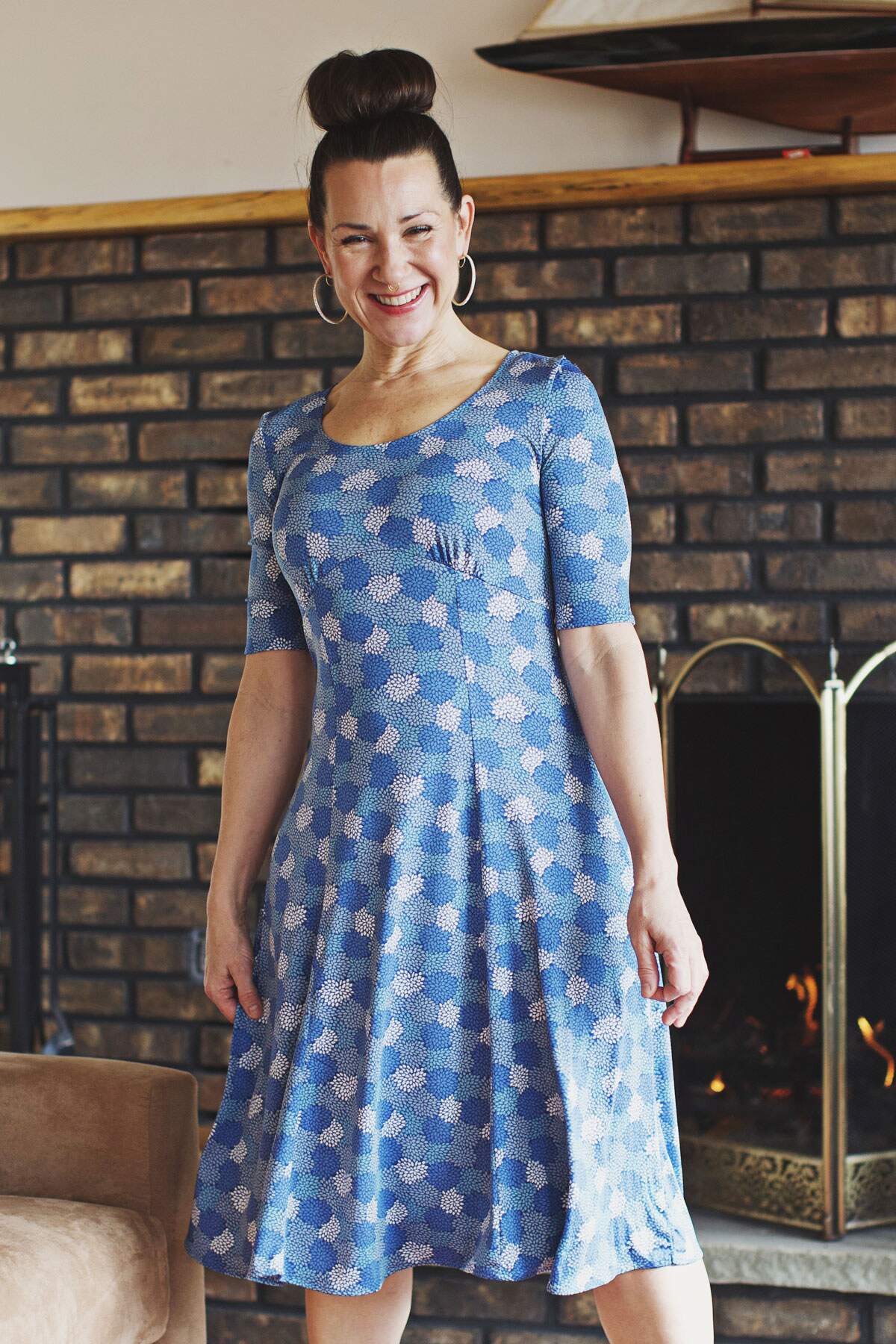 Gail Dress - Blues In Bloom