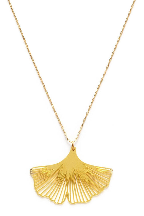 Ginkgo Leaf Necklace