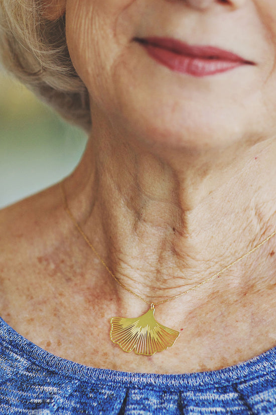 Ginkgo Leaf Necklace