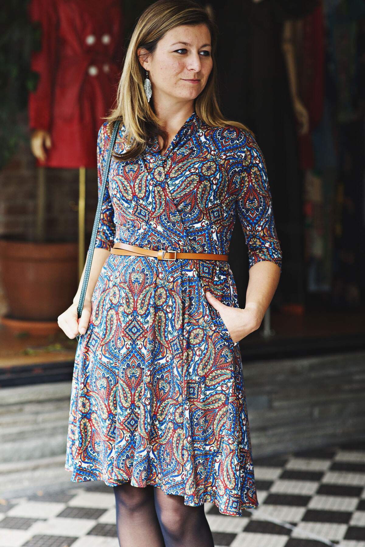 Joan Dress - Pretty Paisley