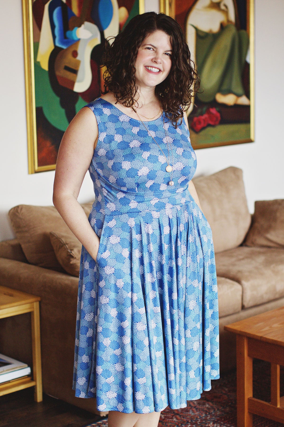 Lily Dress - Blues In Bloom