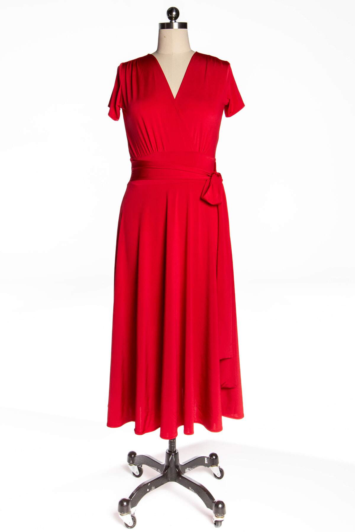 Margaret Dress - Solid Red