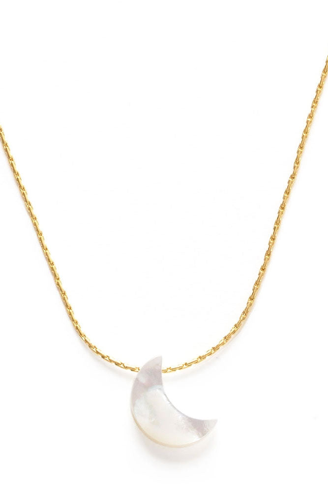 Mother of Pearl Moon Necklace