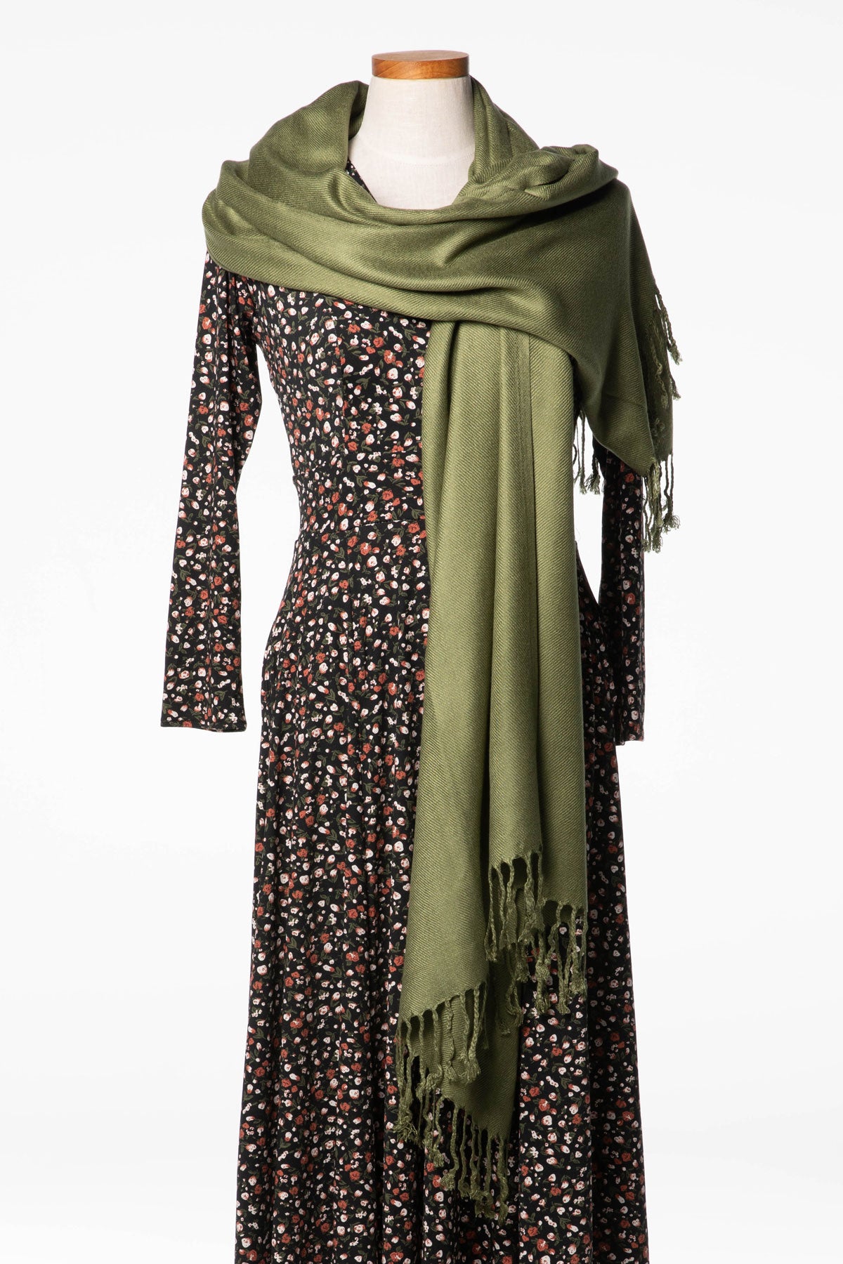 Olive Green Pashmina Scarf