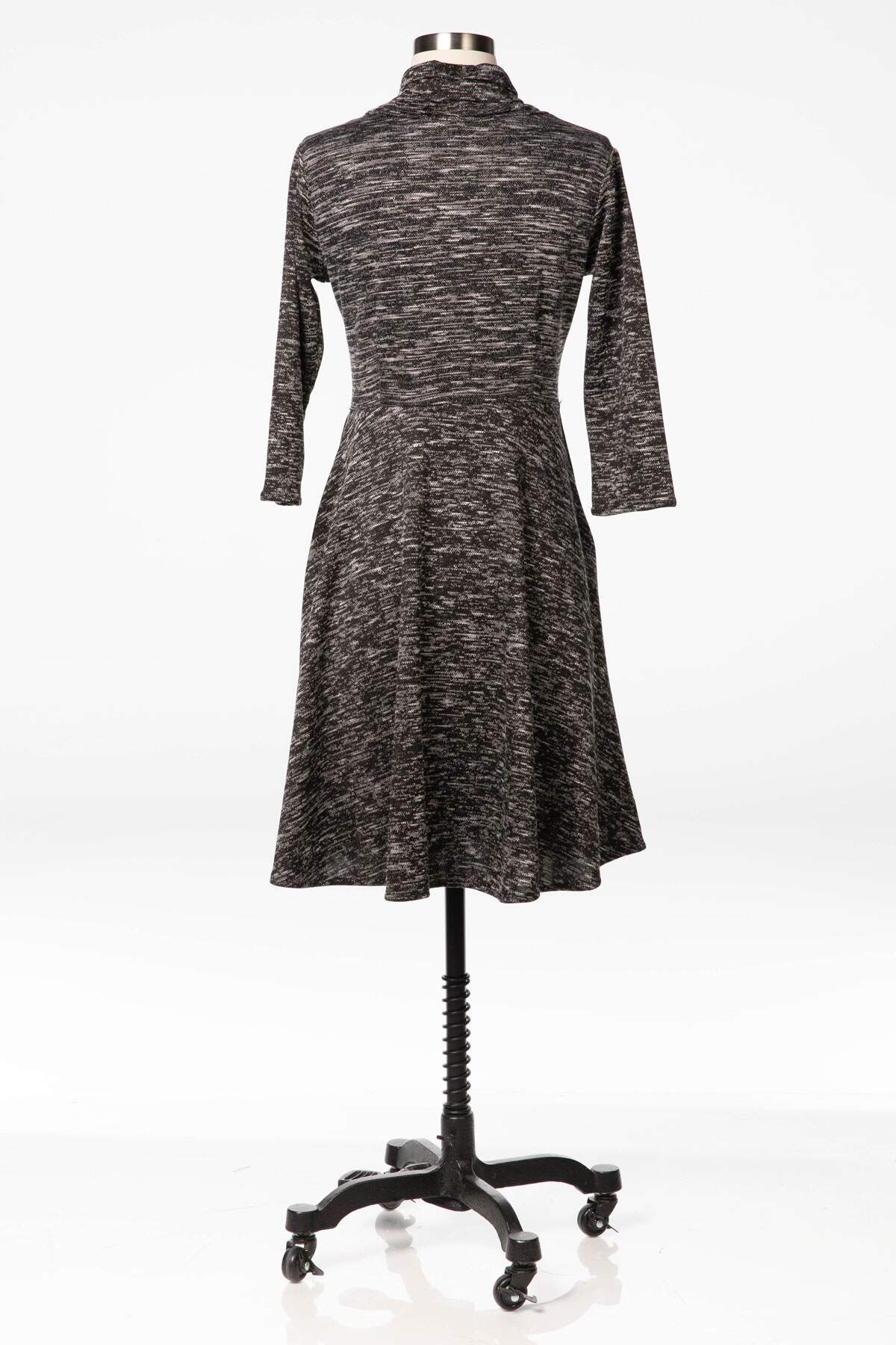 Patricia Dress - Charcoal Marled Sweater Knit