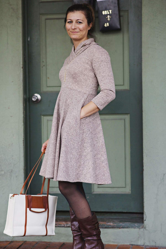 Patricia Dress - Oatmeal Sweater Knit