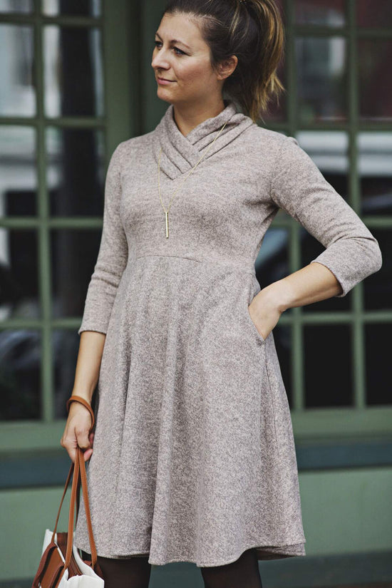 Patricia Dress - Oatmeal Sweater Knit