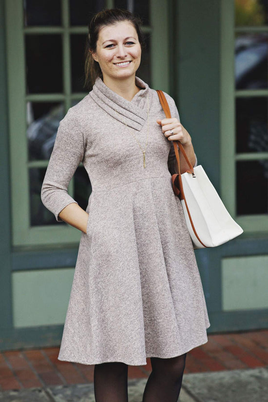 Patricia Dress - Oatmeal Sweater Knit