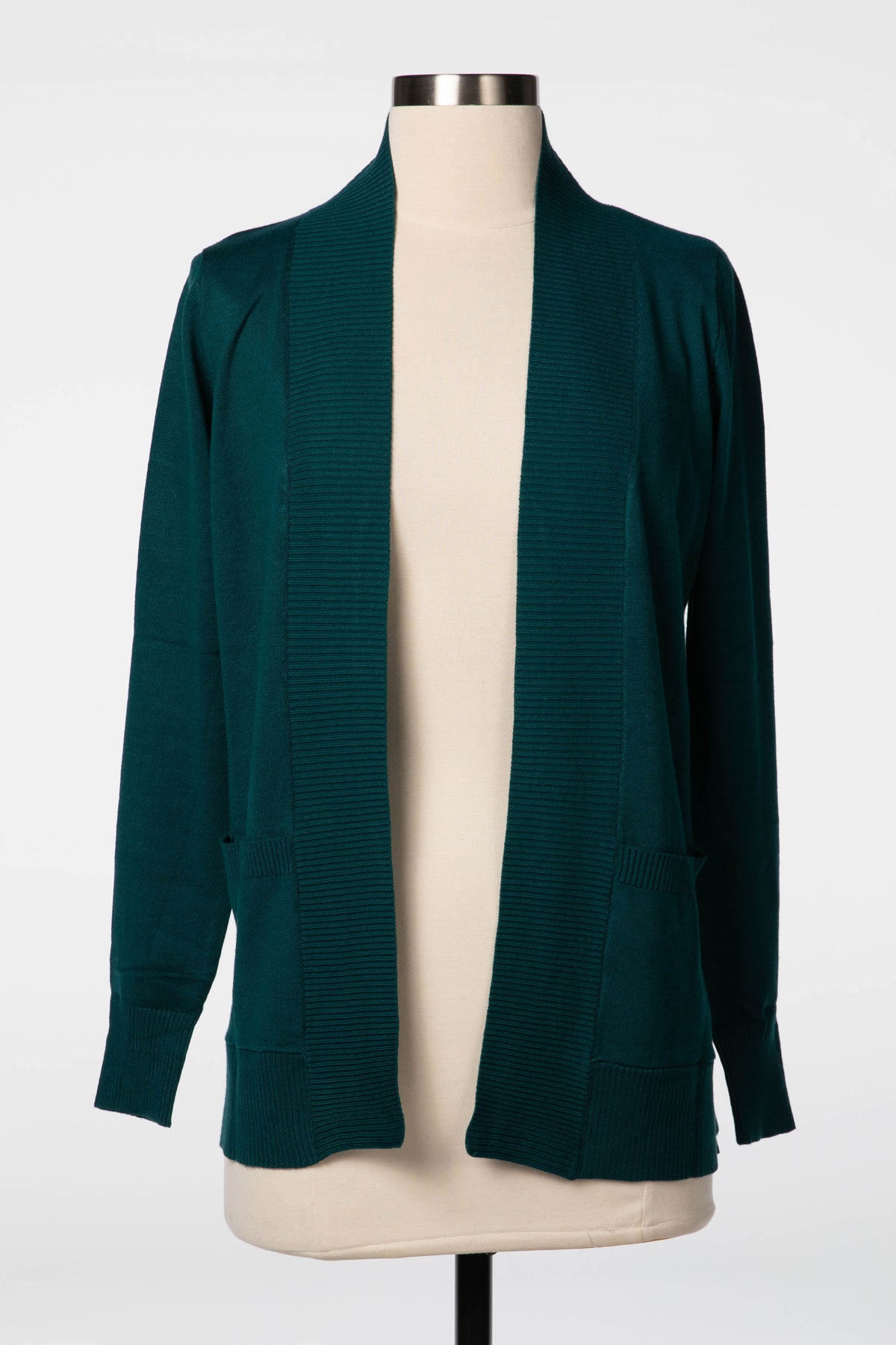 Peacock Long Sleeve Pocket Cardigan