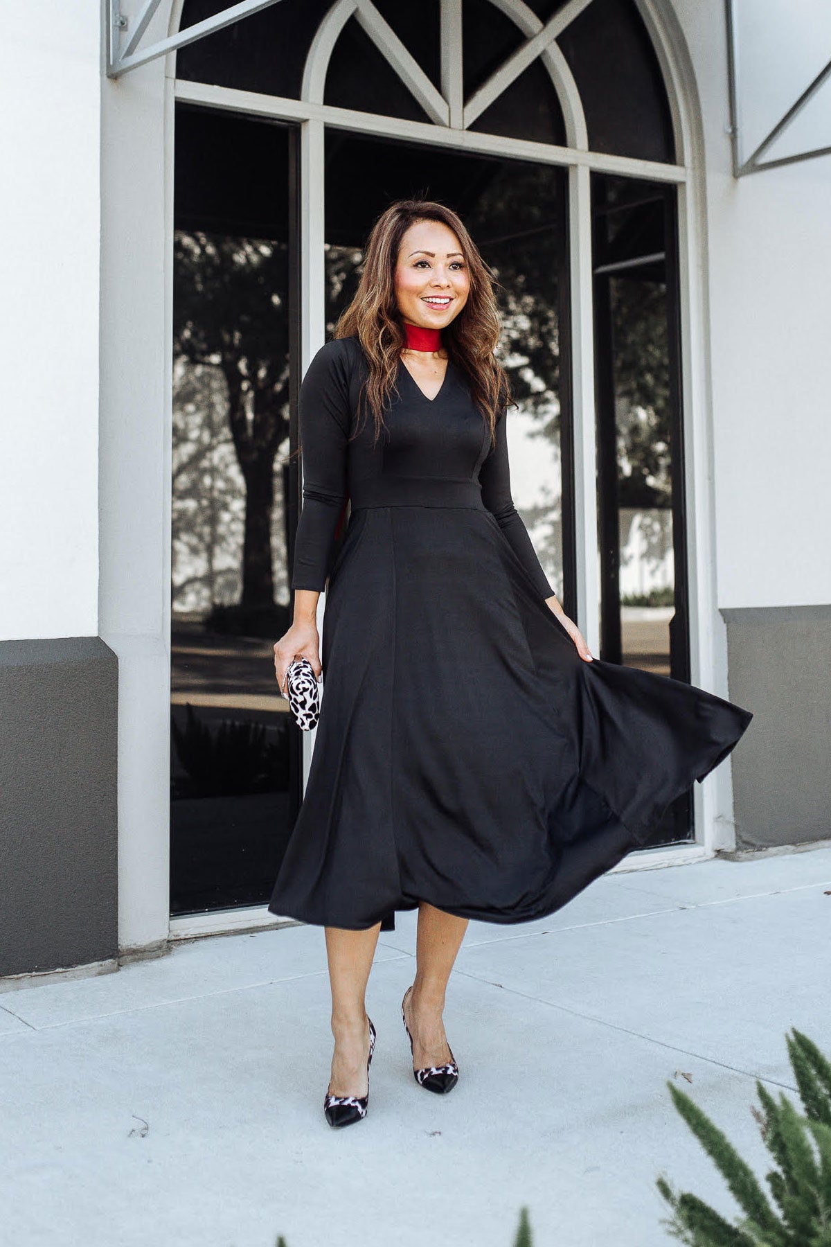 Cecelia Dress in Solid Black by Karina Dresses